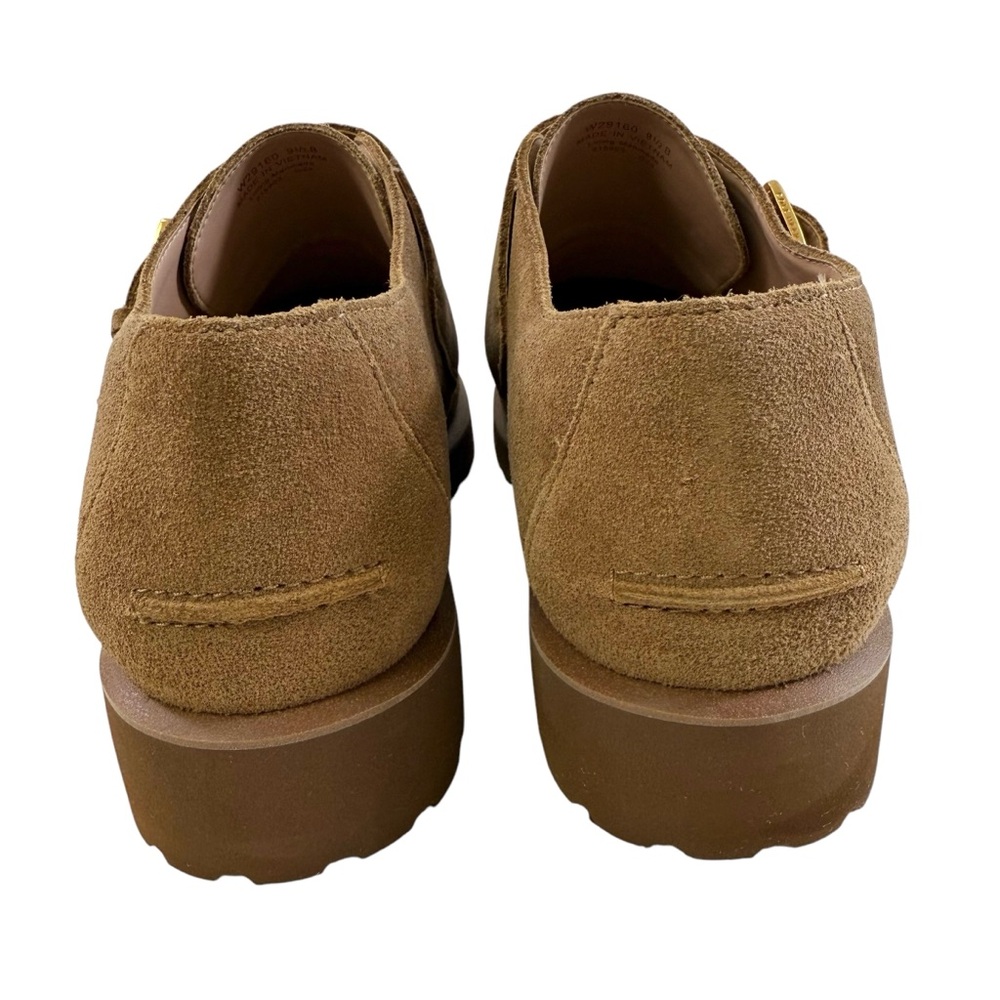NWOB Cole Haan Greenwich Monk Strap Golden Toffee Suede Loafers Size 9.5B - Picture 6 of 16